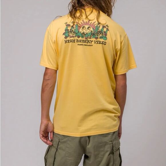 PARKS PROJECT High Desert Vibes Sun Pocket Tee. Yellow.  Unisex XL - Picture 8 of 15